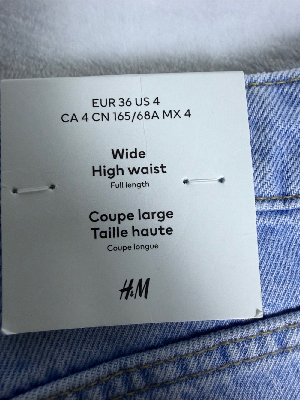 H&M Classic Straight-Leg Jeans — Light Blue Denim - Picture 6 of 8